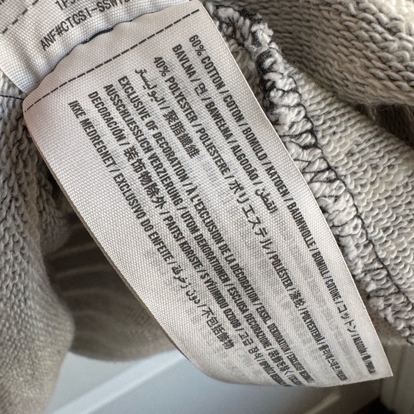 Abercrombie & Fitch Gray White Striped Tunic Sweatshirt Dress Cotton Pullover XS - Picture 10 of 10